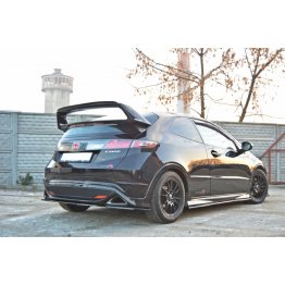 Накладка сплиттер на спойлер на Honda Civic VIII Type R Mugen